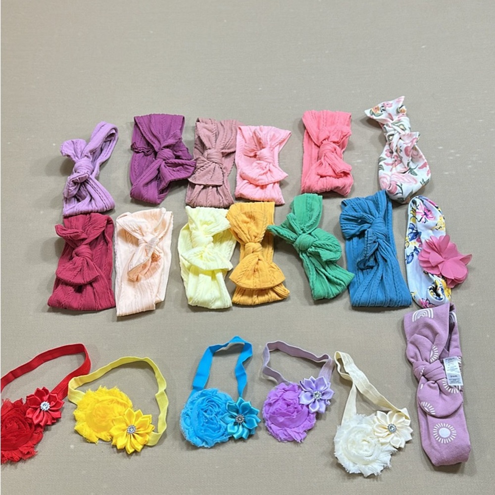 Colorful Baby Headbands Lot of 19